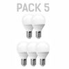 Pack X5 Ledeco Esférica Silver Electronics E14 600lm 7w 4000k