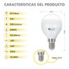 Pack X3 Bombilla Ledeco Silver Electronics Esférica 5w E27 4000k