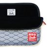 Pack De Funda Para Portátil Y Tablet Hasta 13 Y 14 Pulgadas + Ratón Inalámbrico Rojo Smile Kimono Estampado Japonés Seigaiha Neopreno Azul Y Blanco