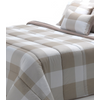 Edredón Duvet Relleno Nórdico Tacto Seda Cuadros Para Cama De 135 Cm - 240 X 270 Cm Color Piedra