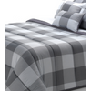 Edredón Duvet Relleno Nórdico Tacto Seda Cuadros Para Cama De 135 Cm - 240 X 270 Cm Color Gris