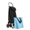 Combo Carro Rolser I-max Mf 4 Ruedas Plegable - Negro + Bolsa Extra