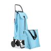 Combo Carro Rolser I-max Mf 4 Ruedas Plegable - Celeste + Bolsa Extra