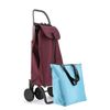 Combo Carro Rolser I-max Mf 4 Ruedas Plegable - Burdeos + Bolsa Extra