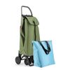 Combo Carro Rolser I-max Mf 4 Ruedas 2 Giratorias Plegable - Kaki + Bolsa Extra