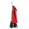 Combo Carro Rolser I-max Mf 4 Ruedas 2 Giratorias Plegable - Rojo + Bolsa Extra