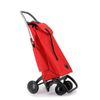 Combo Carro Rolser I-max Mf 4 Ruedas 2 Giratorias Plegable - Rojo + Bolsa Extra