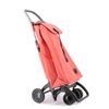 Combo Carro Rolser I-max Mf 4 Ruedas 2 Giratorias Plegable - Coral + Bolsa Extra