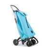 Combo Carro Rolser I-max Mf 4 Ruedas 2 Giratorias Plegable - Celeste + Bolsa Extra