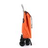 Combo Carro Rolser I-max Mf 4 Ruedas 2 Giratorias Plegable - Naranja + Bolsa Extra