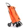 Combo Carro Rolser I-max Mf 4 Ruedas 2 Giratorias Plegable - Naranja + Bolsa Extra