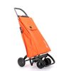 Carro Rolser Akanto Mf 4 Ruedas 2 Giratorias Plegable - Naranja