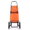 Carro Rolser Akanto Mf 6 Ruedas Sube Escaleras Plegable - Naranja