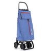 Carro Rolser Wallaby Tweed 4 Ruedas 2 Giratorias Plegable - Azul