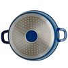 Batería Cocina Inducción 7 Piezas Aluminio Fundido Antiadherente Cazuelas Tapas Sartenes Cazo Azul  Callaway Indigo