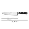 Cuchillo Chef Acero Inoxidable Arcos Riviera 200 Mm Color Negro