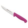 Cuchillo De Cocina Acero Inoxidable Arcos 2900 130 Mm Color Fucsia