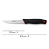 Cuchillo Verduras Acero Inoxidable Arcos Duo Roja 110 Mm Color Negro