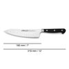 Cuchillo Santoku Acero Inoxidable Arcos Opera 190 Mm Color Negro