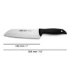 Cuchillo Santoku Acero Inoxidable Arcos Menorca 180 Mm Color Negro