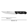 Cuchillo De Cocina Acero Inoxidable Arcos Maitre 180 Mm Color Negro