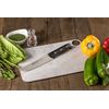 Cuchillo De Cocina Acero Inoxidable Arcos Maitre 180 Mm Color Negro