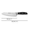 Cuchillo Santoku Acero Inoxidable Arcos Manhattan 190 Mm Color Negro