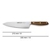 Cuchillo Chef Acero Inoxidable Arcos Nordika 210 Mm Color Marrón