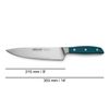 Cuchillo Chef Acero Inoxidable Arcos Brooklyn 210 Mm Color Azul