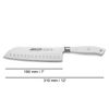 Cuchillo Santoku Acero Inoxidable Arcos Riviera Blanc 180 Mm Blanco