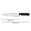 Cuchillo Chef Acero Inoxidable Arcos Universal 200 Mm Color Negro