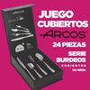 Arcos | Cubiertos Acero Inoxidable Arcos | Cubertería Acero Inoxidable | 6 Personas | 24 Piezas |  Juego De Cubiertos | Cuchillos De Mesa | Envase Eco | Cuchillos Arcos Home