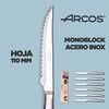 Arcos Juego Cuchillos Carne | 6 Piezas | Cuchillos Carne Arcos | Cuchillo Chuleteros | Cubiertos Acero Inoxidable | Hoja 110 Mm | Mango Redondo Y Forma Ovalada | Monobock | Caja Envase Ecológico