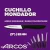 Arcos Juego Cuchillos Cocina Profesionales| Cuchillos Cocina Profesional | 6 Pzas | Cuchillos Acero Inoxidable Arcos | Mango Negro | Utensilios De Cocina Arcos | Serie Niza | Apto Lavavajillas