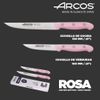 Arcos Juego De Cuchillos Arcos | 2 Pza | Cuchillos Cocina Profesional (150 Mm) | Cuchillos Arcos Universal (100 Mm) L  Acero Inoxidable | Rosa | Eco