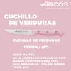 Arcos Juego De Cuchillos Arcos | 2 Pza | Cuchillos Cocina Profesional (150 Mm) | Cuchillos Arcos Universal (100 Mm) L  Acero Inoxidable | Rosa | Eco