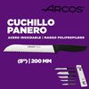 Arcos Juego Cuchillos Cocina Profesionales| Cuchillos Cocina Profesional | 5 Pzas | Cuchillos Acero Inoxidable Arcos | Mango Negro | Utensilios De Cocina | Cuchillo Japones Santoku | Lavavajillas