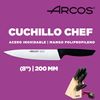 Arcos Juego Cuchillos Cocina Y Afilador Arcos | Cuchillos Cocina Profesional | 7 Pzas | Cuchillos Acero Inoxidable Arcos | Taco Madera | Serie Niza | Uso Cotidiano | Apto Lavavajillas