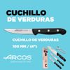 Arcos Juego De Cuchillos | Cuchillo Japones Arcos | Cuchillo Profesional | 4 Piezas | Cuchillo Verduras 100 Mm + Cuchillo Cocina 150 Mm + Cuchillo Santoku Con Alveolos 170 Mm + Pelador De Patatas