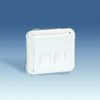 Tapa Informatica 2 Conectores Rj45 Blanco Simon 75589-60