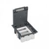 Caja Suelo 70mm 3 Módulos Gris Simon 52050003-035