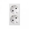 Base Doble Schuko A Tornillo Sin Led Blanco Simon 50000472-030