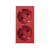 Tapa Doble Schuko Con Led (rojo) Simon 50011841-037