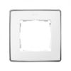 Marco 1 Elemento Blanco Base Cromo Simon 82 Detail 8201610-244