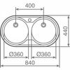 Fregadero Teka Dr-80 2c Sin Orif 10110006