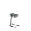 Mesa Auxiliar Plegable/ajustable Acero/hdpp 45x49x63/68/73cm Multitable Kithome Negro