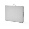 Mesa Plegable Multifuncional De Acero/hdpe 200x74x74cm Folding 200 Kitgarden Blanco