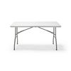 Mesa Plegable Multifuncional De Acero/hdpe 152x70x74cm Folding 150 Kitgarden Blanco