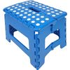 Taburete Plegable De Pvc - Azul Lunares (alto. 22 Cm X Largo. 29 Cm)