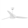 Ventilador De Techo Con Luz Kailua Ø 140 Cms Blanco 3 Palas Led 15w 3000k Faro 33408